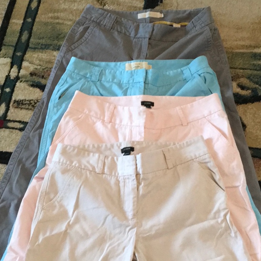 J.Crew favorite fit chinos - 14/12/10 multi colors
